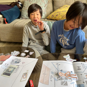 Low-fidelity prototype testen met twee gebruikers (beide 9 jaar oud)